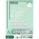 【商品説明】いろいろなプリンタにマルチに対応するカラータイプコピー＆プリンタ用紙です。カラーを使い分けると書類の整理、分類が簡単です。【詳細】サイズ：A3/297×420mm枚数：100枚本文：無地坪量：76.7g/m2厚み：0.09mm（中厚口）パックサイズ：ヨコ300×タテ420×厚み11mm仕様：染料インク対応、顔料インク対応