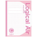 (まとめ買い)ナカバヤシ ロジカル・エアーノート 方眼5mm B5 30枚 ピンク HB5-H502-P 〔10冊セット〕 【北海道・沖縄・離島配送不可】