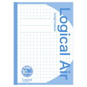 (まとめ買い)ナカバヤシ ロジカル・エアーノート 方眼10mm B5 30枚 ブルー HB5-H101-B 〔10冊セット〕 【北海道・沖縄・離島配送不可】
