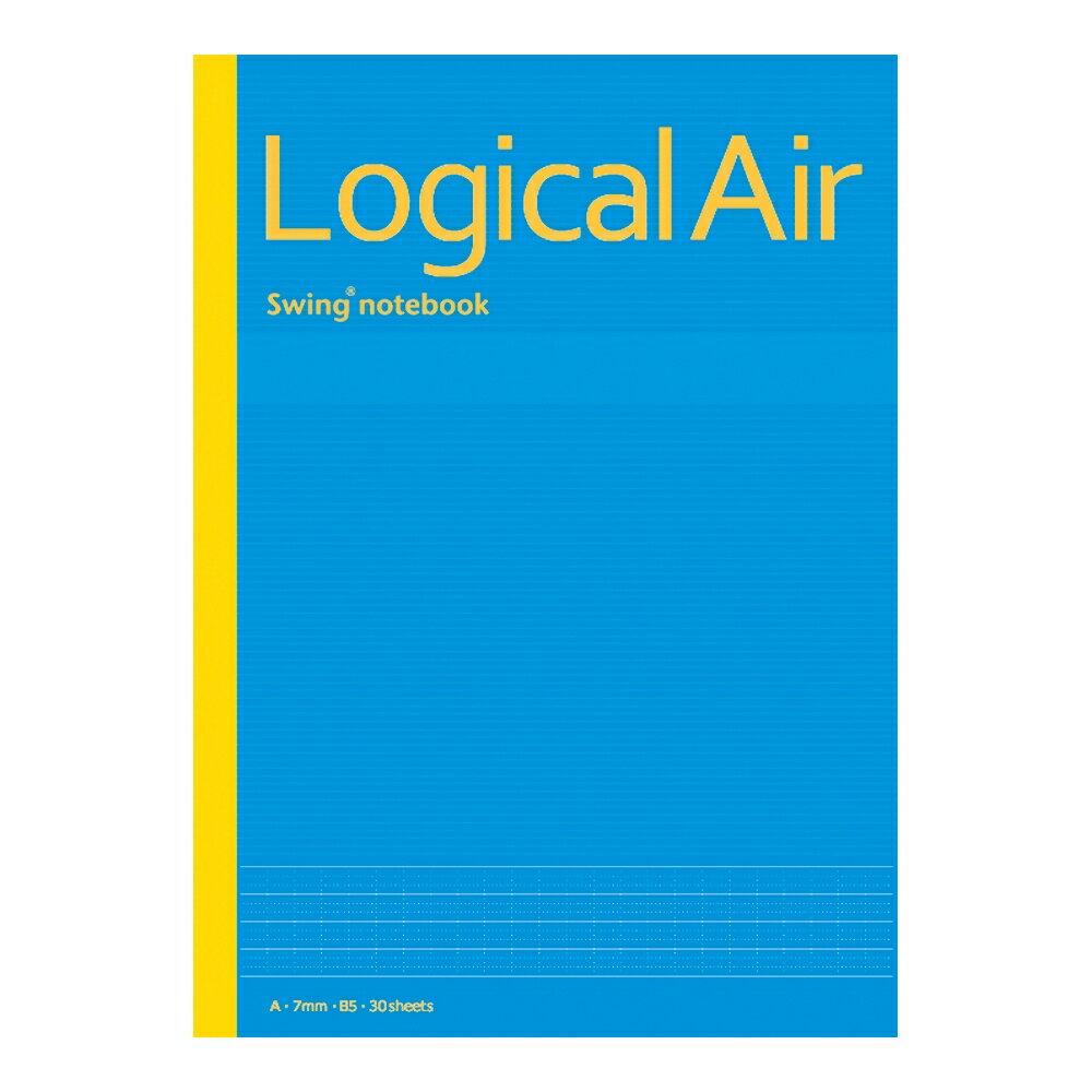 (まとめ買い)ナカバヤシ ロジカル・エアーノート B5 A罫 30枚 ブルー ノ-B546A-B 〔10冊セット〕 【北海道・沖縄・離島配送不可】