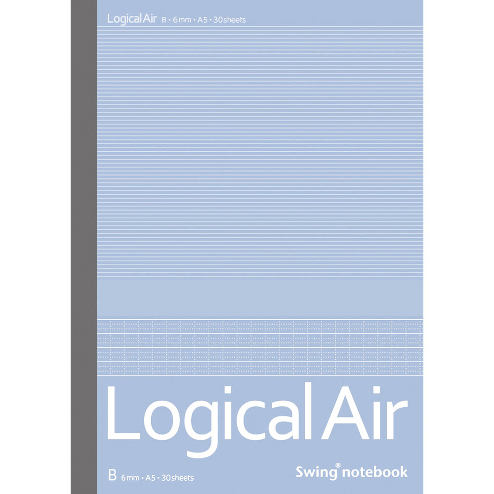 （まとめ買い）ナカバヤシ ロジカル・エアーノート B罫 A5 30枚 ノ-A514B 〔10冊セット〕 