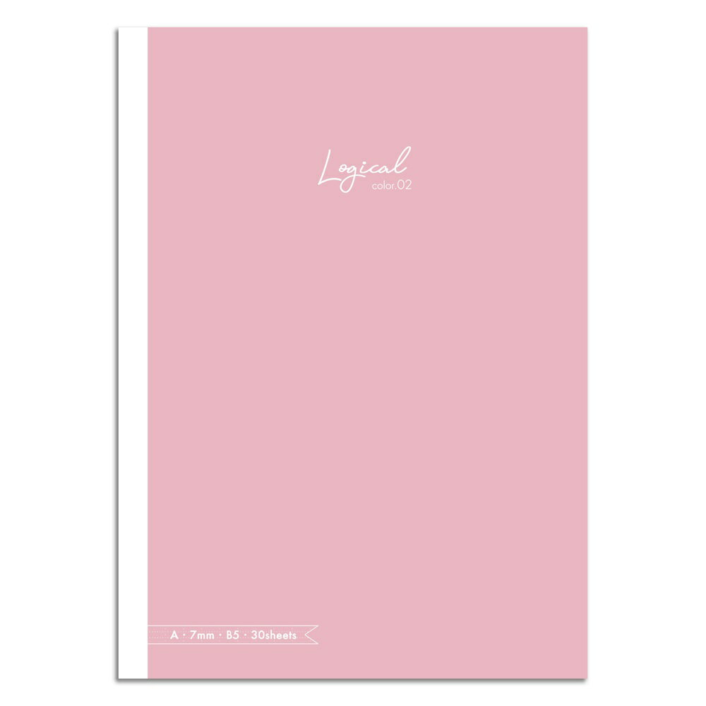 (まとめ買い)ナカバヤシ スイング・ロジカルカラーノート セミB5 A罫 ピンク2 NB504A-P2 〔10冊セット〕 【北海道・沖縄・離島配送不可】