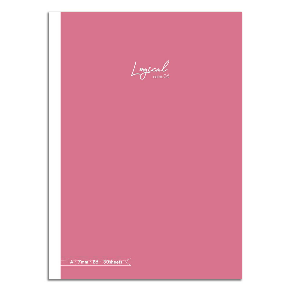 (まとめ買い)ナカバヤシ スイング・ロジカルカラーノート セミB5 A罫 ピンク5 NB504A-P5 〔10冊セット〕 【北海道・沖縄・離島配送不可】