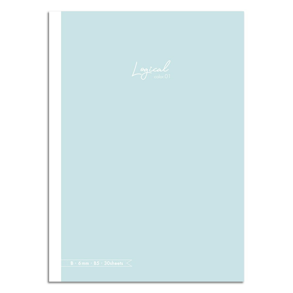 【メール便発送】ナカバヤシ スイング・ロジカルカラーノート セミB5 B罫 ブルー1 NB504B-B1