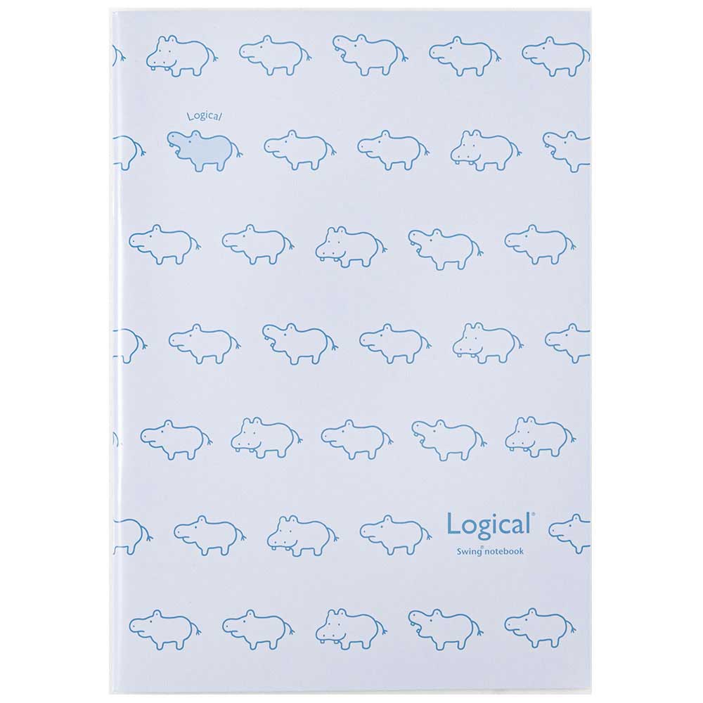 (まとめ買い)ナカバヤシ ヒポポシリーズ A5ノート ブルー HPP-A51B-B 〔10冊セット〕 【北海道・沖縄・離島配送不可】