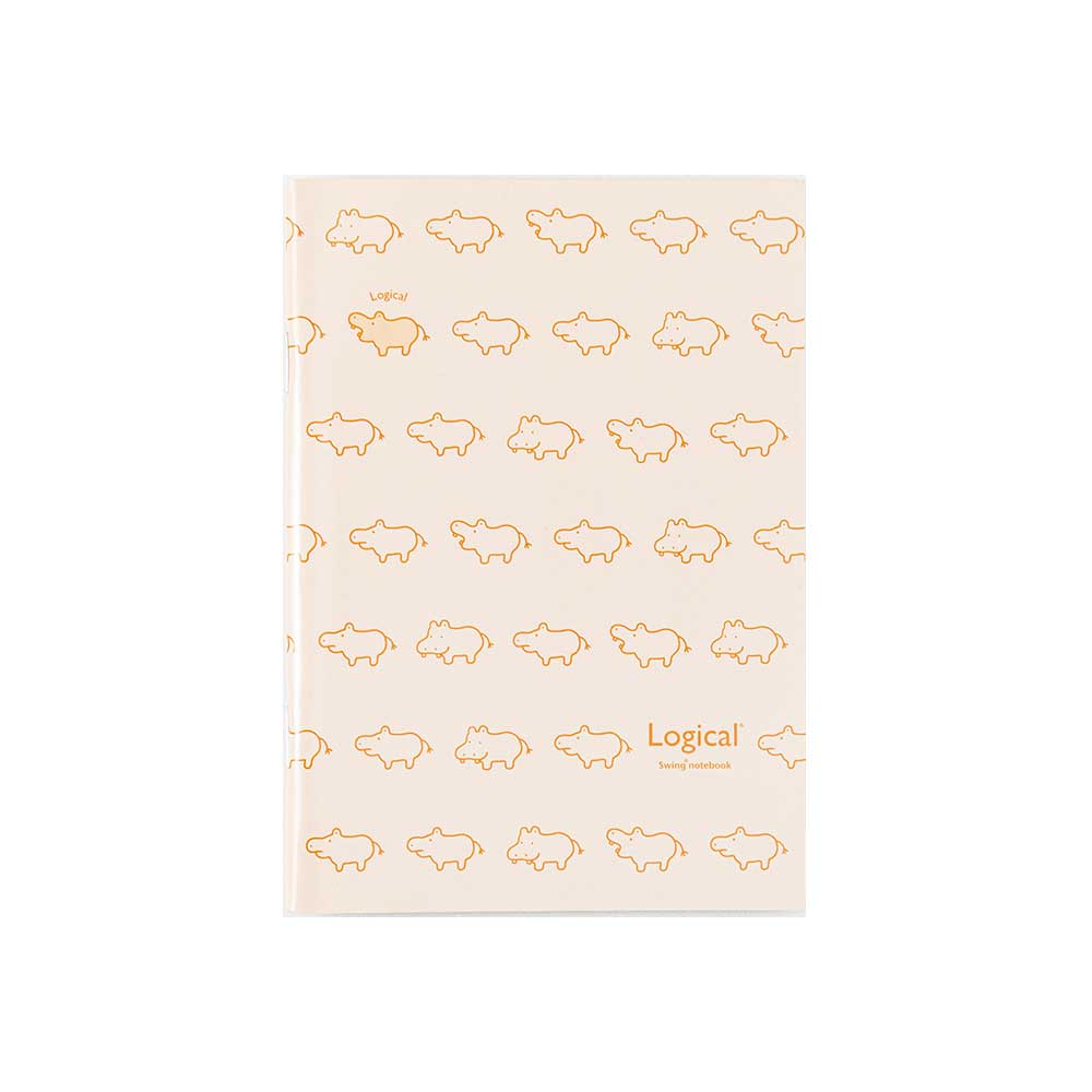 【メール便発送】ナカバヤシ ヒポポシリーズ A6ノート ベージュ HPP-A61S-IV