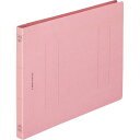 (まとめ買い)ライオン事務器 フラットファイル 樹脂押え具 B5ヨコ 150枚収容 背幅18mm A-526KB5E ピンク 103-65 〔10冊セット〕 【北海道・沖縄・離島配送不可】