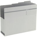 ライオン事務器 4カット持出フォルダ A4 灰 No.44PF-4P 灰 1組4冊入 130-39 【北海道・沖縄・離島配送不可】