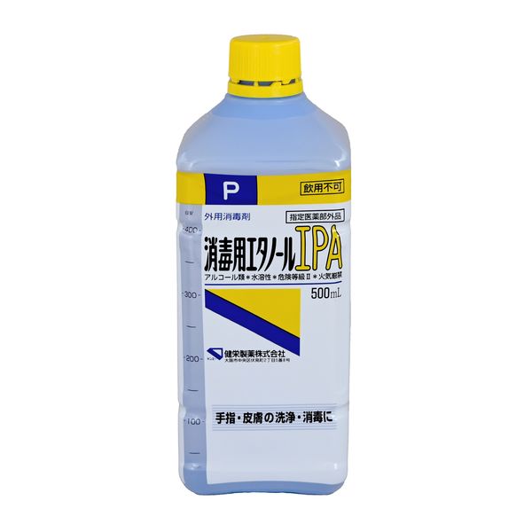 （まとめ買い）健栄製薬 消毒用エタノールIPA 500mL 