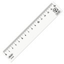 (まとめ買い)共栄プラスチック R-PET 直線定規 15cm P-1515 〔10個セット〕 【北海道・沖縄・離島配送不可】