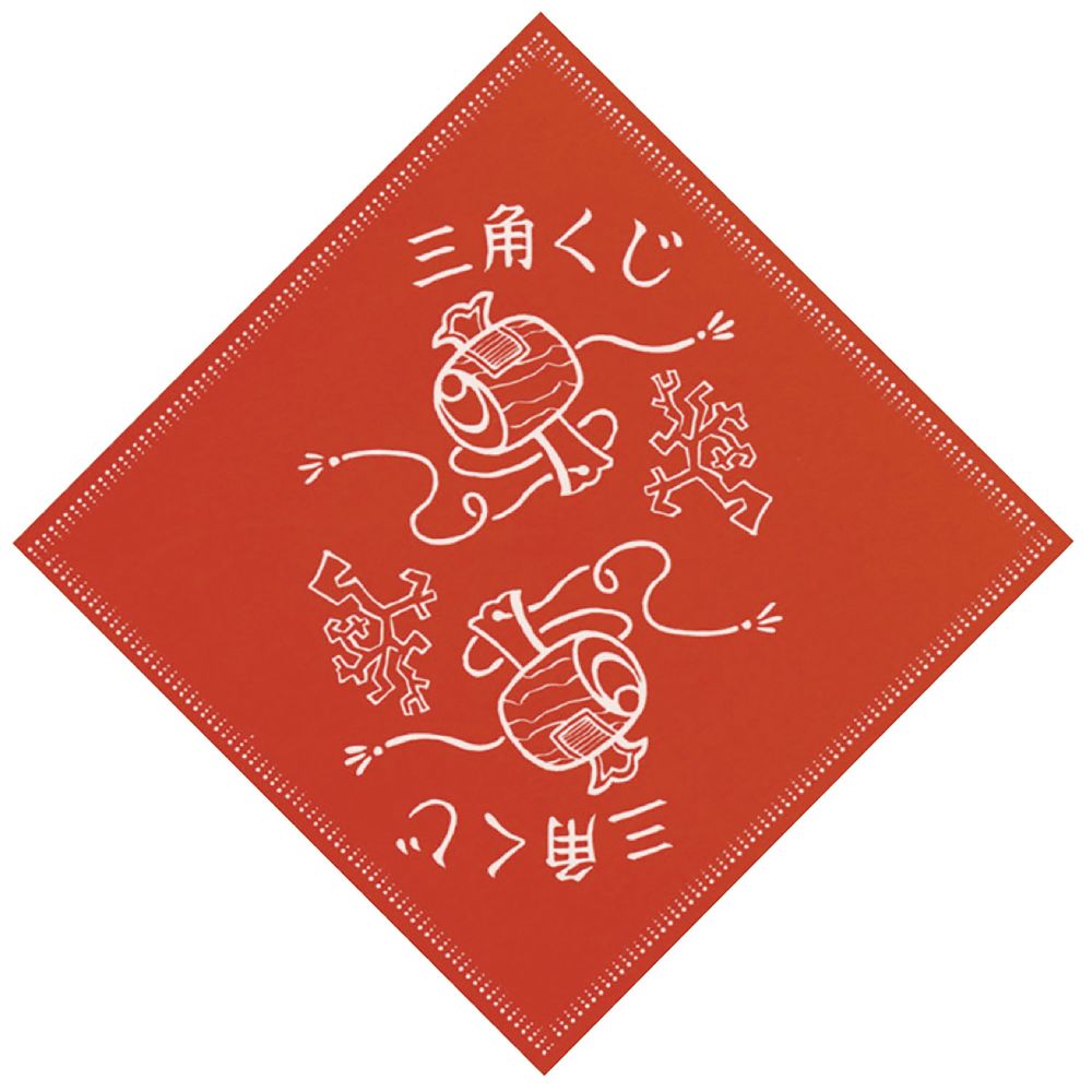 フジックスのササガワ 三角くじ 小槌 裏白無地（貼りなし） 1000枚入 5-410 【北海道・沖縄・離島配送不可】｜アングル3