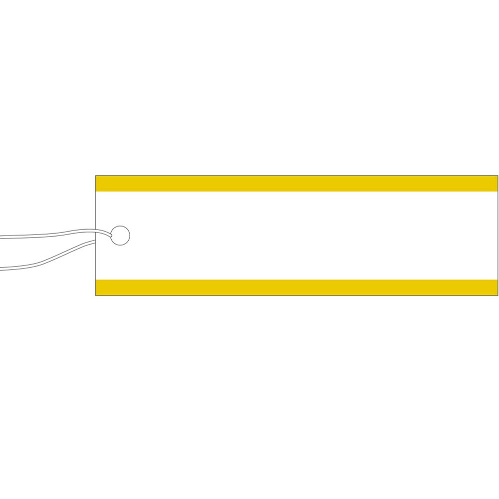 （まとめ買い）ササガワ 糸付き提札(値札) 長型 金箔 縦15mm×横50mm 50枚入 19-966 〔×5〕 【北海道・沖縄・離島配送不可】