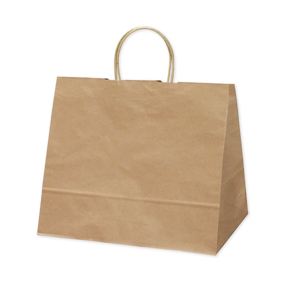 ササガワ 手提げ袋 未晒 幅320×マチ200×高さ275mm 10枚入 50-6001 【北海道・沖縄・離島配送不可】