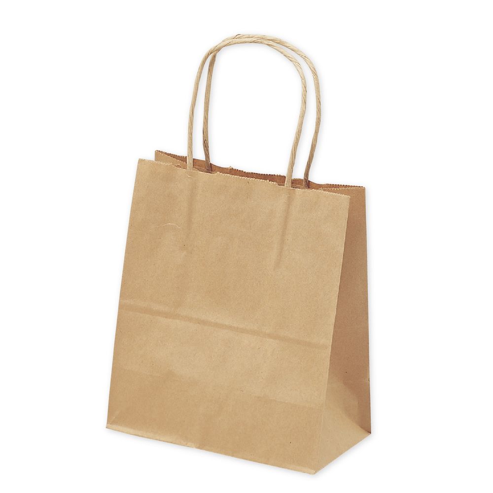 （まとめ買い）ササガワ 手提げ袋 茶無地 幅180×マチ100×高さ210mm 10枚入 50-6914 〔×3〕 【北海道・沖縄・離島配送不可】