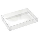 (まとめ買い)ササガワ オリジナルワークス 透明ボックス はがきサイズ 105×153×25mm 50枚入 50-450 〔×3〕 【北海道・沖縄・離島配送不可...