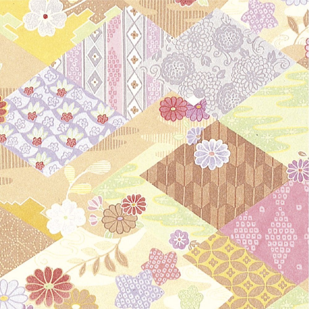 (まとめ買い)ササガワ 包装紙 和風柄 菊がさね 半才判 50枚入 49-1705 〔×3〕 【北海道・沖縄・離島配送不可】