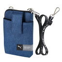 クツワ PUMA(プーマ) スマホポーチ 財布 ネイビー PM490NB 【北海道・沖縄・離島配送不可】