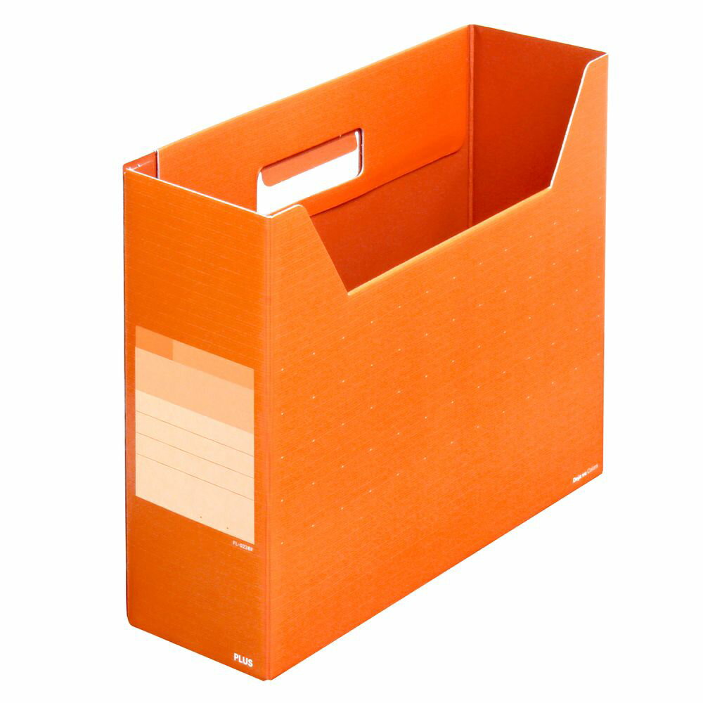 プラス デジャヴ ボックスファイル レギュラー A4横 ワンタッチ組立 トマトレッド FL-023BF 【北海道・..