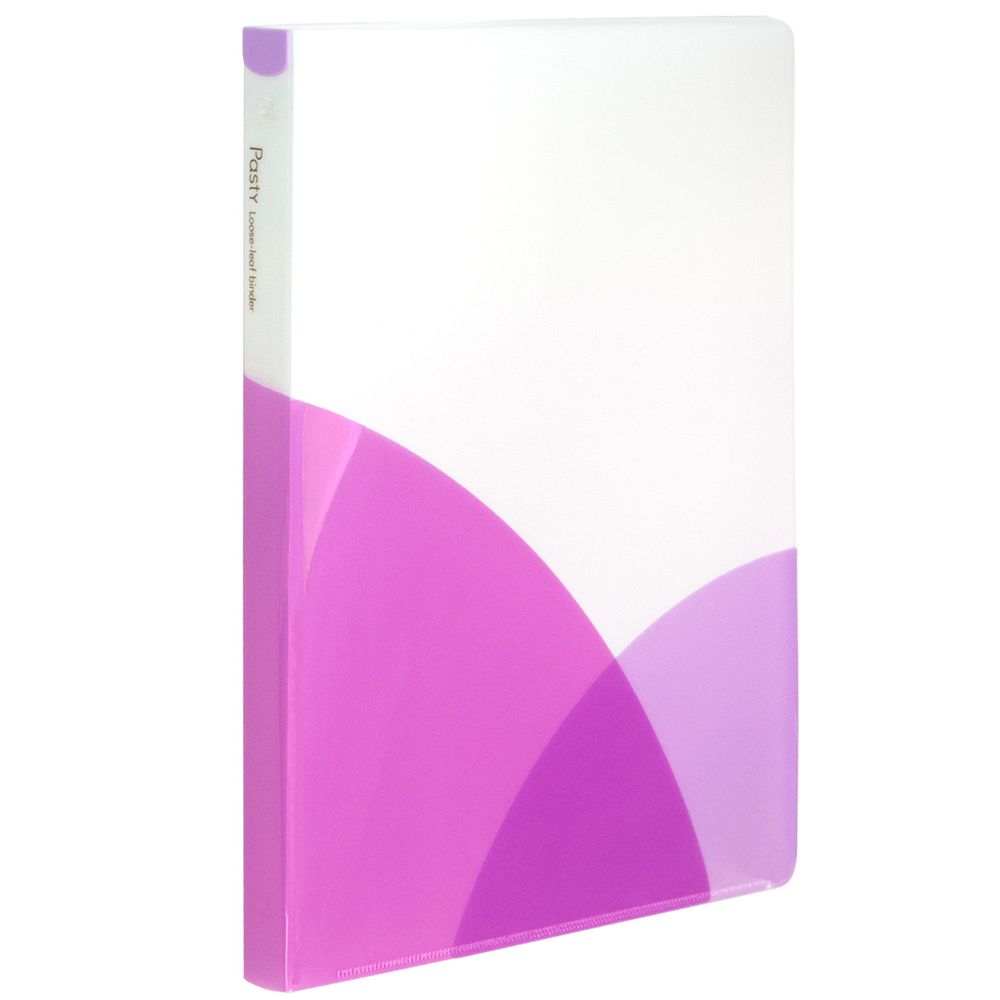 【メール便発送】プラス パスティ ルーズリーフバインダー B5縦 背幅20mm ミドルタイプ ラズベリーピン..