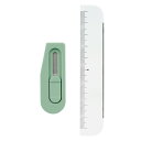 【メール便発送】プラス チームデミ 単品 カッター+ルーラー定規 わかば TD-001CR