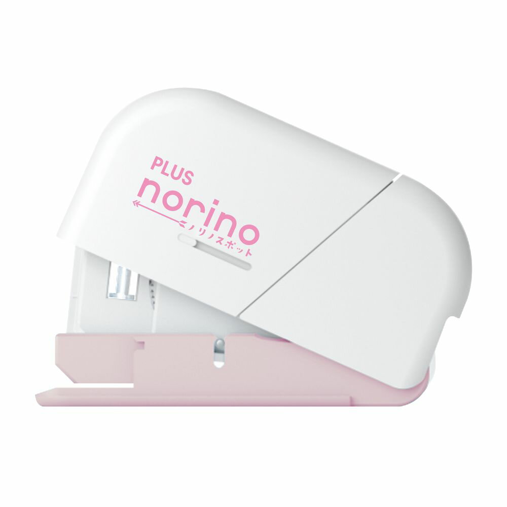 【メール便発送】プラス ノリノスポット テープのり 本体 幅8.4mm×長さ4m テープ交換式 ピンク TG-1821
