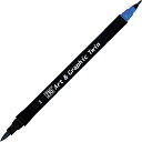 (まとめ買い)呉竹 カラー筆ペン ZIG Art & Graphic Twin CORNFLOWER BLUE コーンフラワーブルー TUT-80-308 〔3...