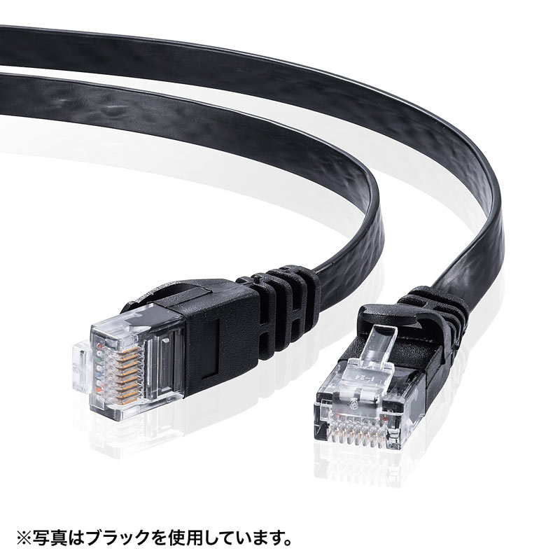 【メール便発送】サンワサプライ カテゴリ6フラットLANケーブル 3m ホワイト LA-FL6-03W