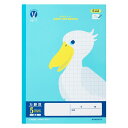 【メール便発送】日本ノート(キョクトウ) カレッジアニマル みんなの学習ノート A4 5mm方眼(科目なし) LPUA5