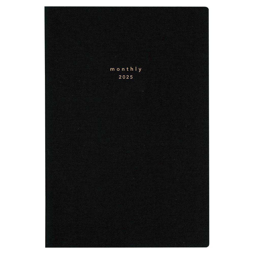 （まとめ買い）ダイゴー 手帳 2025年4月始まり isshoni. マンスリーダイアリー 1ヶ月ブロック A5 ブラック E9914 〔5冊セット〕 【北海道・沖縄・離島配送不可】
