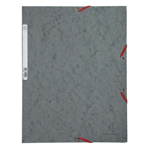 エグザコンタ EXACOMPTA ゴム留めファイル A4 グレー 55511E 【北海道・沖縄・離島配送不可】