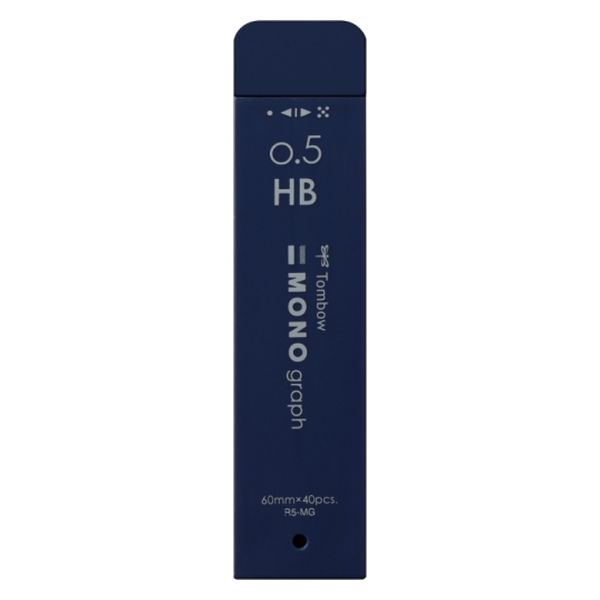 （まとめ買い）トンボ鉛筆 シャープ芯 MONO モノグラフMG 替芯 0.5mm HB ネイビー R5-MGHB42 〔×10〕 ..