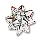 シモジマ HEIKO ワンタッチリボン ミニギフトフラワー シルバー 50個入 約直径30mm ラッピング用品 001452402 【北海道・沖縄・離島配送不可】