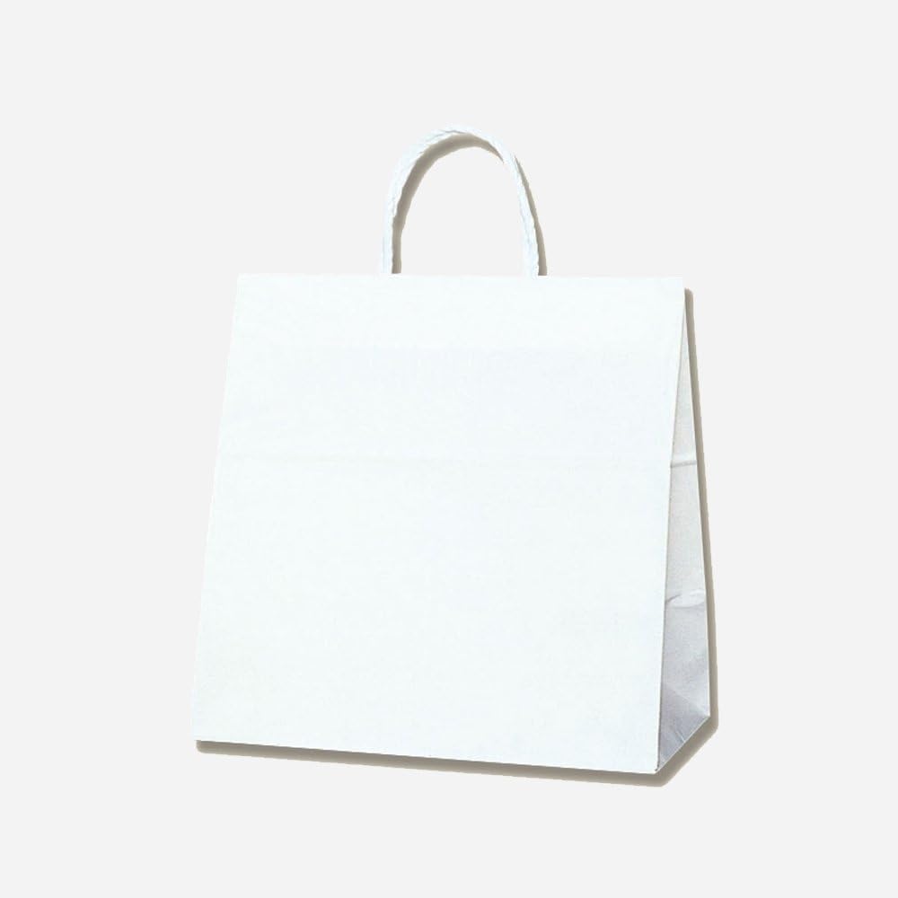 シモジマ HEIKO 手提げ紙袋 スムースバッグ ワイド S 底ボール入 白無地 25枚 幅350×マチ220×高360mm 003135110 【北海道・沖縄・離島配送不可】