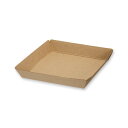 シモジマ HEIKO 食品容器 ネオクラフト トレー M 50枚 天面145×145/底面130×130/高25mm 004248051 【北海道・沖縄・離島配送不可】