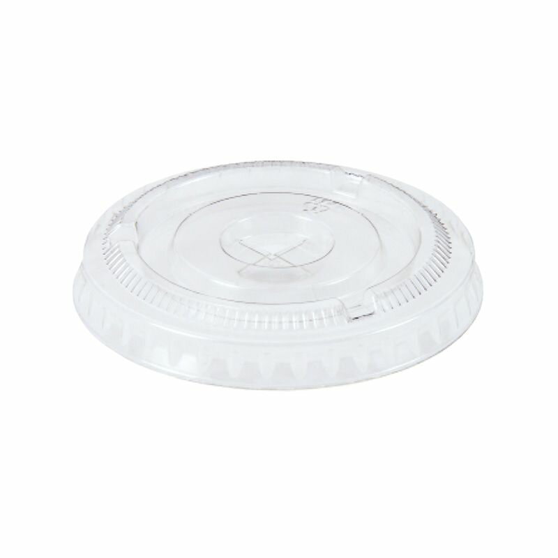 （まとめ買い）シモジマ HEIKO 透明カップ A-PET 平蓋 口径78mm用 ×穴付 透明 50個 食品容器 004525009..