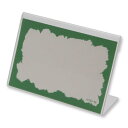 (まとめ買い)シモジマ アクリルカード立て D-70 10個 巾98×高70mm POP用品 007303300 〔×3〕 【北海道・沖縄・離島配送不可】