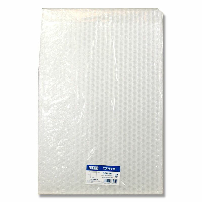 シモジマ HEIKO エア緩衝材 エアバッグ B26-36 10枚 横260×高367+ベロ34mm 梱包用品 007523955 【北海道・沖縄・離島配送不可】