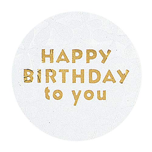 “HappyBirthday”の文字入りギフトシールです。●入数：30片(6片×5シート)サイズ：直径42mm材質：光沢紙パッケージサイズ：100×185×1mm[ ラッピング用品 ラッピングシール バースデーシール ]