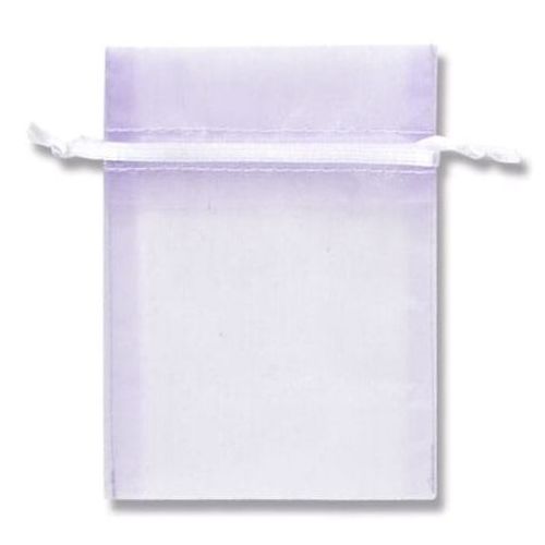 （まとめ買い）シモジマ HEIKO 巾着袋 オーガンジーバッグ 平袋タイプ S ラベンダー(LV) 10枚 幅80×高110mm ラッピング用品 008705026 〔×3〕 【北海道・沖縄・離島配送不可】