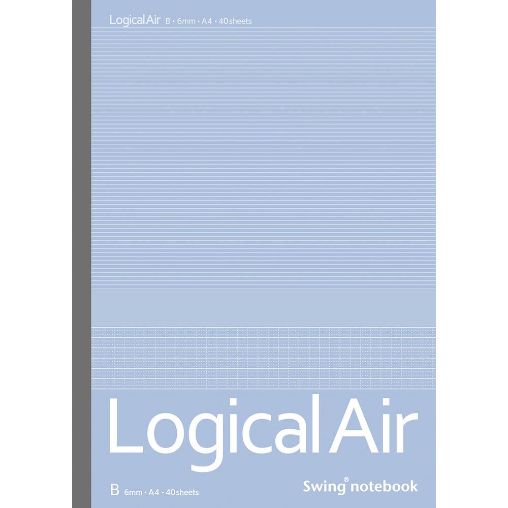 (まとめ買い)ナカバヤシ ロジカル・エアーノート(軽量ノート) A4 B罫 40枚 ノ-A409B 〔10冊セット〕 【北海道・沖縄・離島配送不可】