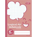 (まとめ買い)ナカバヤシ ロジカル・エアーノート(軽量ノート) 方眼5 A4 フェイス柄 ピンク HA4-H501-P 〔10冊セット〕 【北海道・沖縄・離島配...