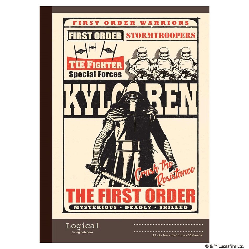 (まとめ買い)ナカバヤシ スイング・ロジカルノート A5 スターウォーズ ビンテージシリーズ A罫 30枚 6 ノS-131A-6 〔10冊セット〕 【北海道・...