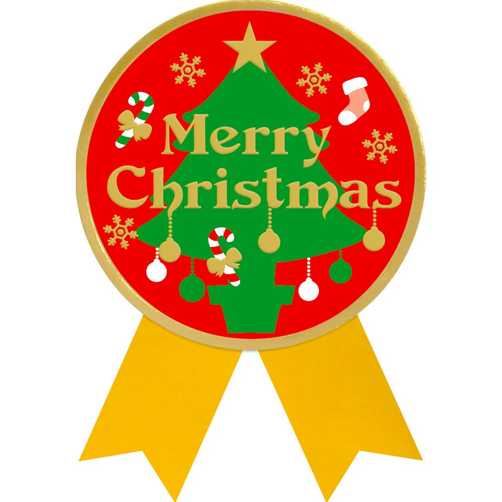 (まとめ買い)ササガワ ギフトシール メリークリスマス 直径59mm 50片入 22-4046 〔×3〕 【北海道・沖縄・離島配送不可】