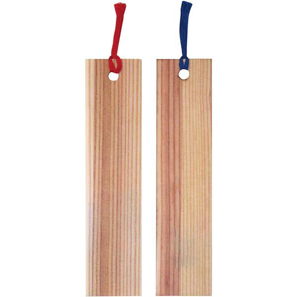 (まとめ買い)コレクト 日田杉シリーズ しおり 2枚セット 木目 天然木 F-B01K 〔×5〕 【北海道・沖縄・離島配送不可】