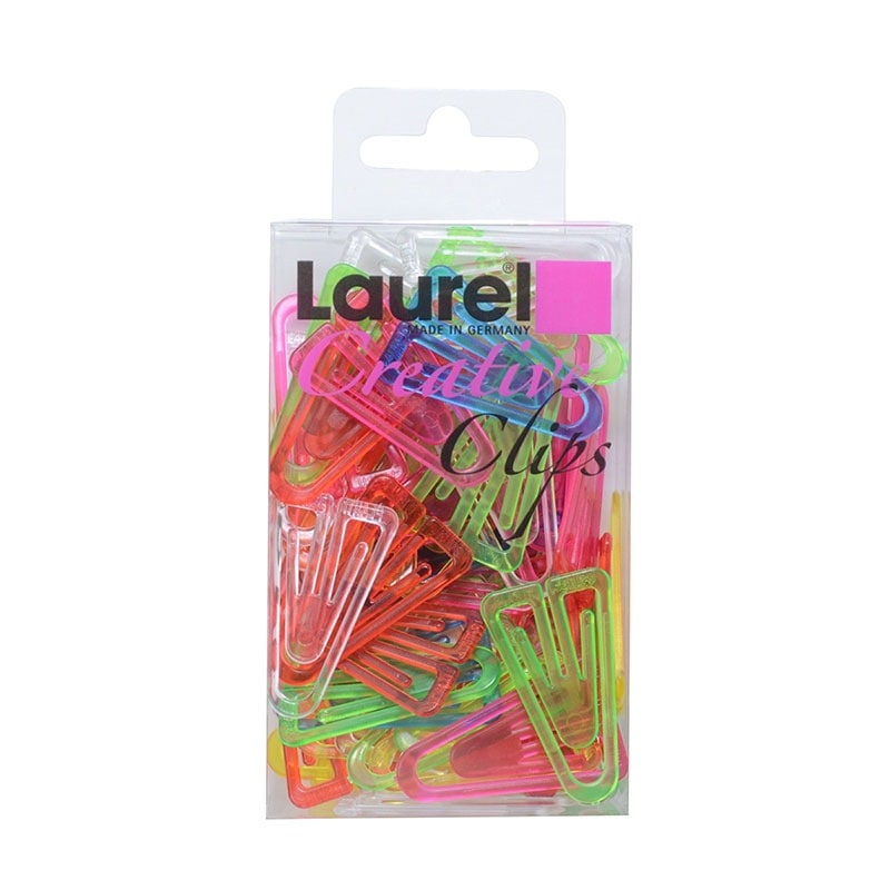 （まとめ買い）LAUREL(ローレル) クリスタルプラスチッククリップ 20×35mm アソート 50個入 1306-96 〔×10〕 【北海道・沖縄・離島配送不可】