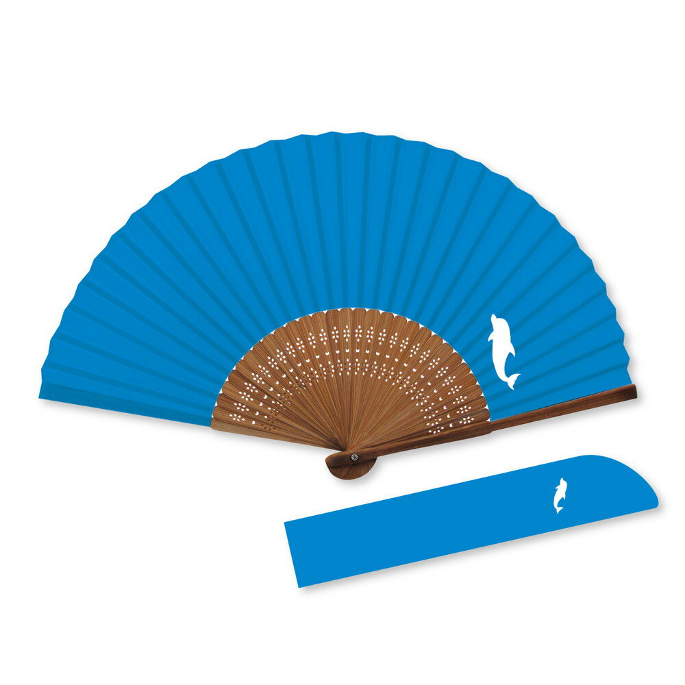 （まとめ買い）新日本カレンダー ZOO-アニマル扇子 イルカ NK-675 〔3個セット〕 【北海道・沖縄・離島..