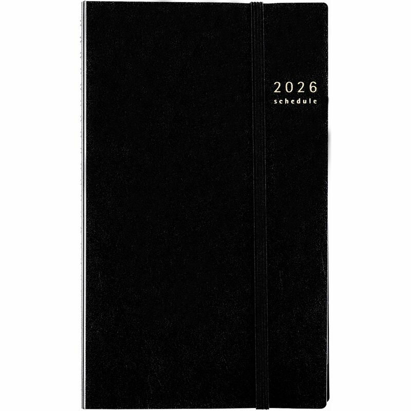 【メール便発送】高橋書店 2026年 手帳 No.93 リングダイアリー スリム A5変型判 週間セパレート式＆月間ブロック式 黒