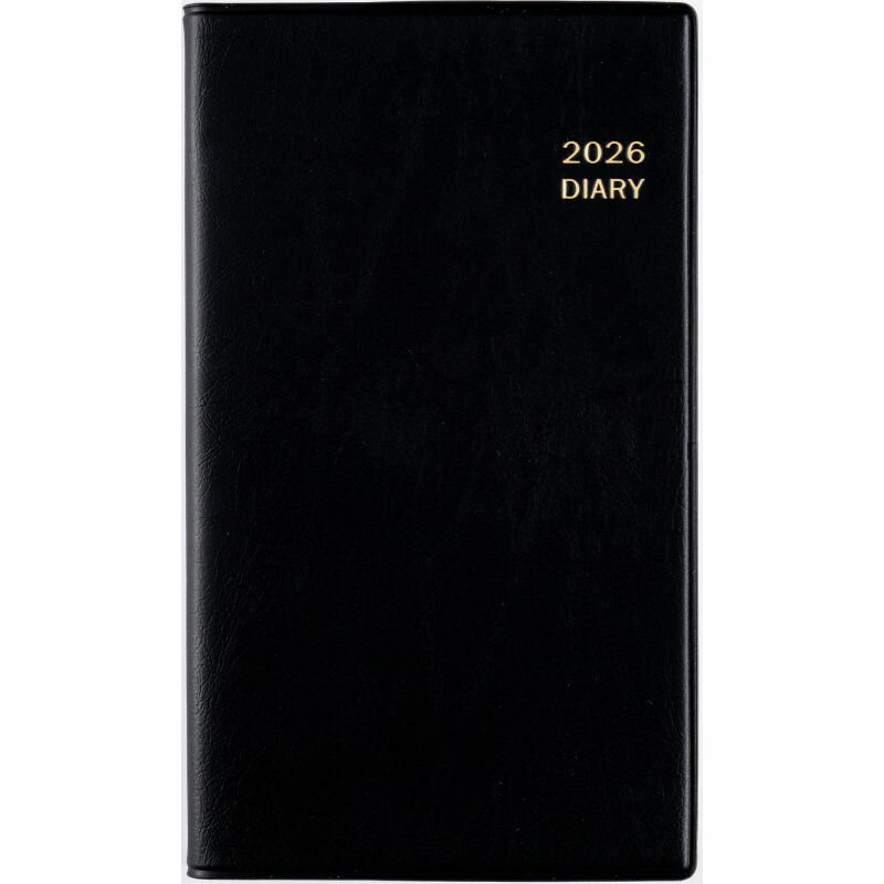 【メール便発送】高橋書店 2026年 手帳 No.133 ニューダイアリーミニ1 手帳判 週間レフト式＆月間横罫式 黒