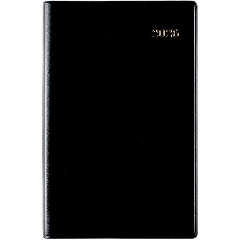 【メール便発送】高橋書店 2026年 手帳 No.140 ビジネス手帳 小型版 1 手帳判 週間レフト式＆月間横罫式 黒