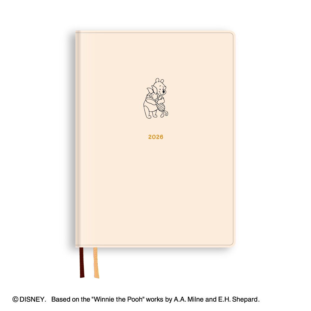 【メール便発送】ダイゴー 手帳 2026年 ディズニー B6 ウィークリー プー アイボリー E6207